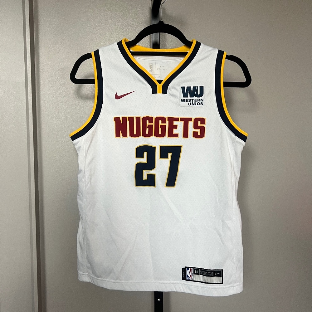 Nike NBA Jamal Murray Denver Nuggets #27 Jersey - White (Boy’s Medium)